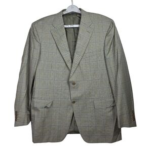 Canali Holt Renfrew plaid Wool blazer